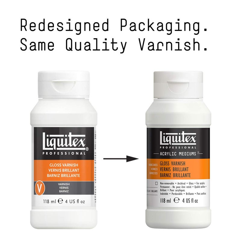 Liquitex Professional Gloss Varnish, 118ml (4-ozl - Image 2
